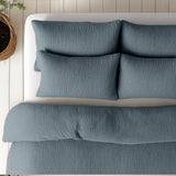 100% Cotton Muslin Lazy Duvet Mousseline | Green | Double XL - 200cm (W) x 240cm (L) - The Bedding & Blankets Store