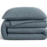 100% Cotton Muslin Lazy Duvet Mousseline | Green | Double XL - 200cm (W) x 240cm (L) - The Bedding & Blankets Store
