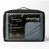 100% Cotton Muslin Lazy Duvet Mousseline | Green | Double XL - 200cm (W) x 240cm (L) - The Bedding & Blankets Store