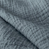 100% Cotton Muslin Lazy Duvet Mousseline | Green | Double XL - 200cm (W) x 240cm (L) - The Bedding & Blankets Store