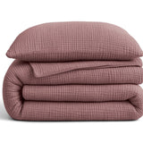 100% Cotton Muslin Lazy Duvet Mousseline | Old Pink | Double XL - 200cm (W) x 240cm (L) - The Bedding & Blankets Store