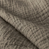 100% Cotton Muslin Lazy Duvet Mousseline | Taupe | Double XL - 200cm (W) x 240cm (L) - The Bedding & Blankets Store