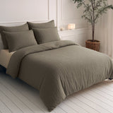 100% Cotton Muslin Lazy Duvet Mousseline | Taupe | Double XL - 200cm (W) x 240cm (L) - The Bedding & Blankets Store