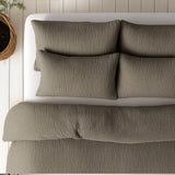 100% Cotton Muslin Lazy Duvet Mousseline | Taupe | Double XL - 200cm (W) x 240cm (L) - The Bedding & Blankets Store