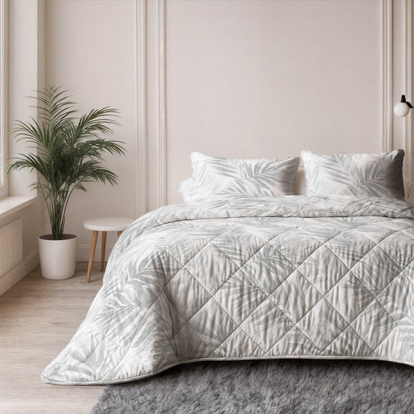 100% Cotton Pillowcase Pair Vinto | White/Grey | 60cm x 70cm - The Bedding & Blankets Store