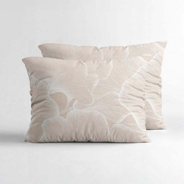 100% Cotton Pillowcase Pair Zeke | Beige | 60cm x 70cm - The Bedding & Blankets Store