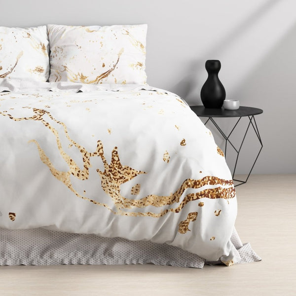 100% Cotton Sateen Duvet Cover Set Bianco | White | Single - 140cm (W) x 220cm (L) - The Bedding & Blankets Store