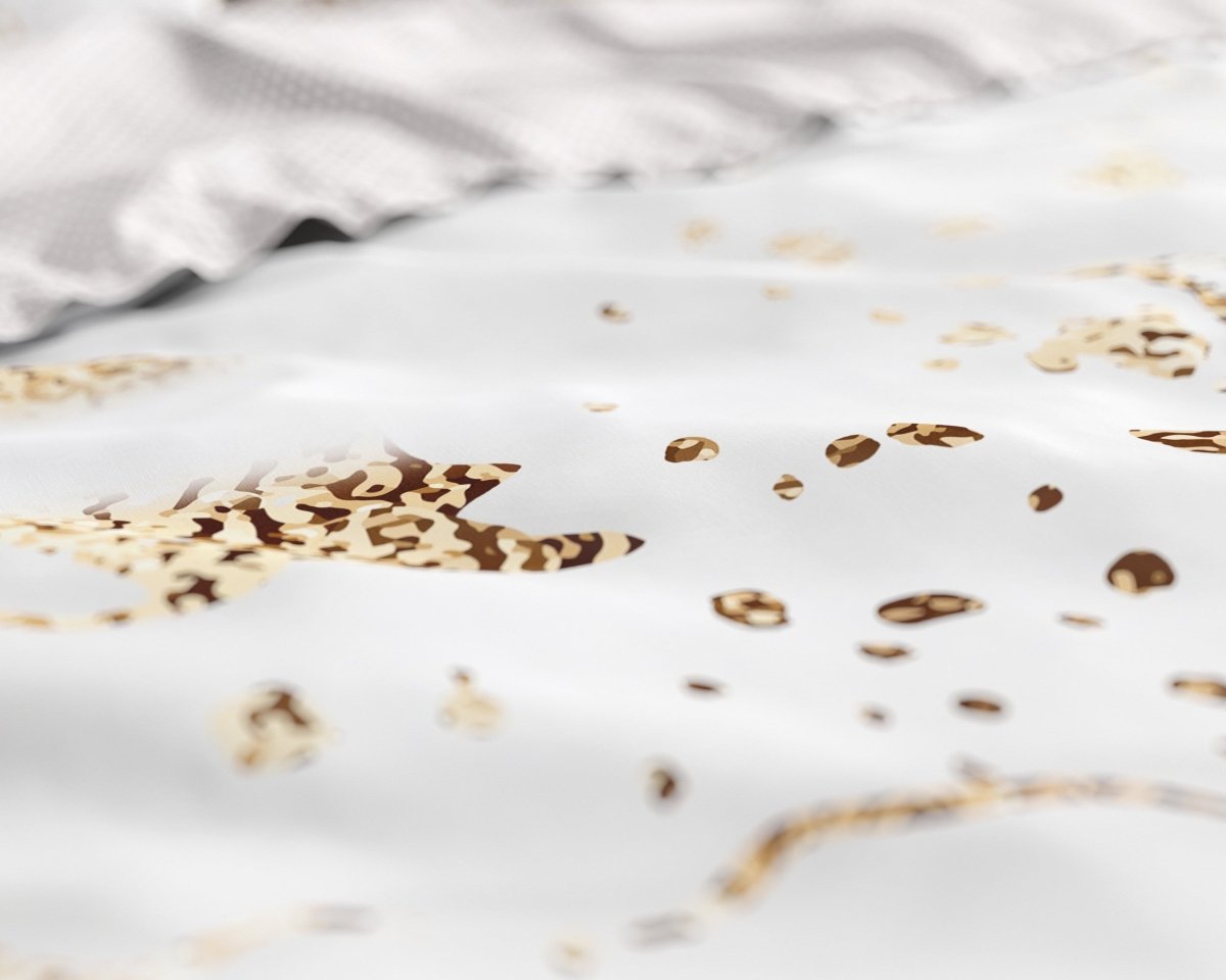 100% Cotton Sateen Duvet Cover Set Bianco | White | Single - 140cm (W) x 220cm (L) - The Bedding & Blankets Store
