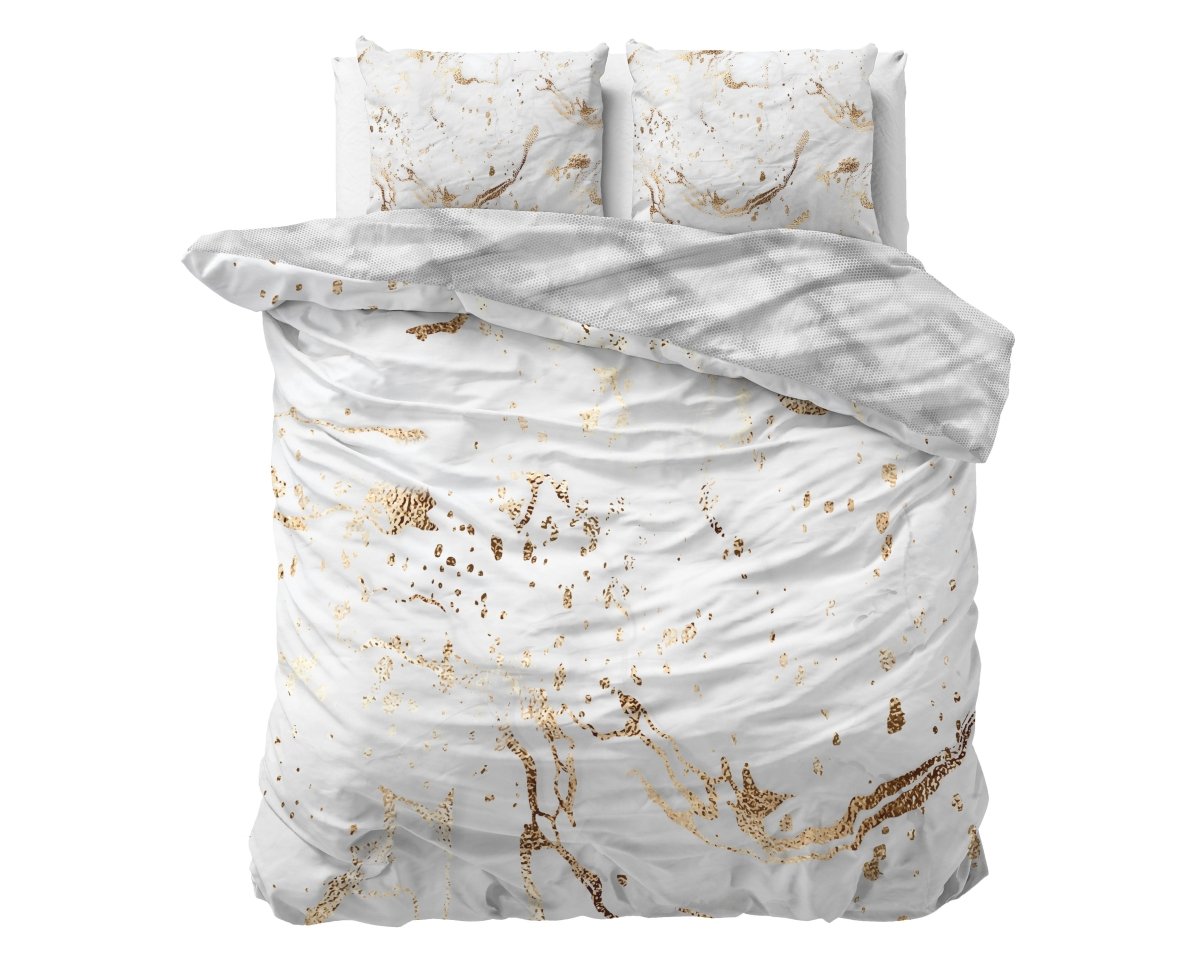 100% Cotton Sateen Duvet Cover Set Bianco | White | Single - 140cm (W) x 220cm (L) - The Bedding & Blankets Store