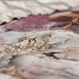 100% Cotton Sateen Duvet Cover Set Breccia | Pink | Single - 140cm (W) x 220cm (L) - The Bedding & Blankets Store