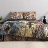 100% Cotton Sateen Duvet Cover Set Sarda | Multicolour | Single - 140cm (W) x 220cm (L) - The Bedding & Blankets Store