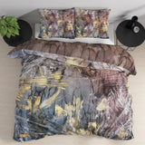 100% Cotton Sateen Duvet Cover Set Sarda | Multicolour | Single - 140cm (W) x 220cm (L) - The Bedding & Blankets Store
