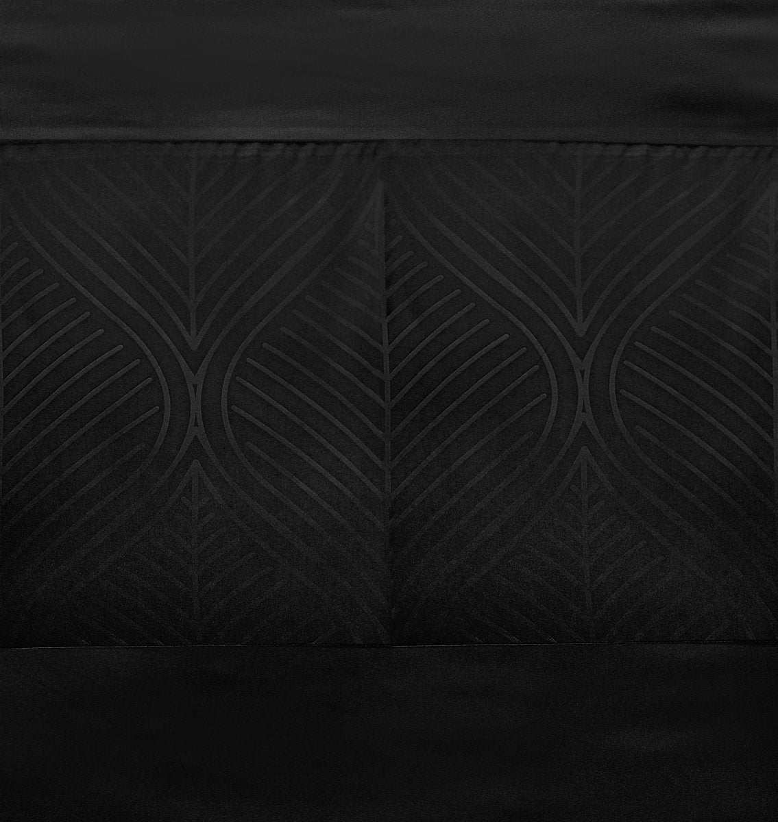 100% Microfibre Duvet Cover Set Berlin | Black | Single - 140cm (W) x 220cm (L) - The Bedding & Blankets Store