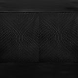 100% Microfibre Duvet Cover Set Berlin | Black | Single - 140cm (W) x 220cm (L) - The Bedding & Blankets Store