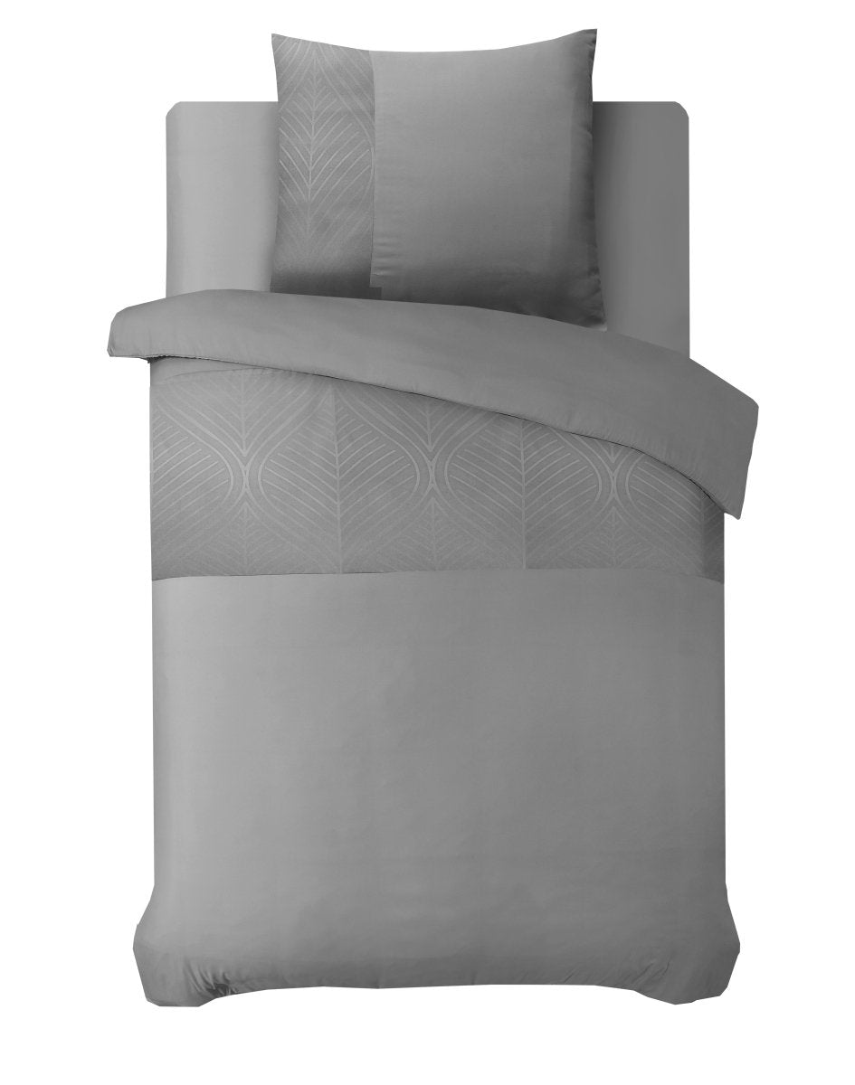 100% Microfibre Duvet Cover Set Berlin | Sand | Single - 140cm (W) x 220cm (L) - The Bedding & Blankets Store