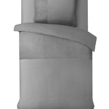 100% Microfibre Duvet Cover Set Berlin | Sand | Single - 140cm (W) x 220cm (L) - The Bedding & Blankets Store