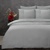 100% Microfibre Duvet Cover Set Berlin | Sand | Single - 140cm (W) x 220cm (L) - The Bedding & Blankets Store