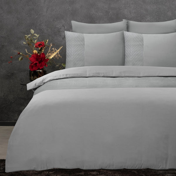 100% Microfibre Duvet Cover Set Berlin | Sand | Single - 140cm (W) x 220cm (L) - The Bedding & Blankets Store