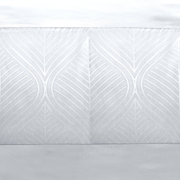 100% Microfibre Duvet Cover Set Berlin | White | Single - 140cm (W) x 220cm (L) - The Bedding & Blankets Store