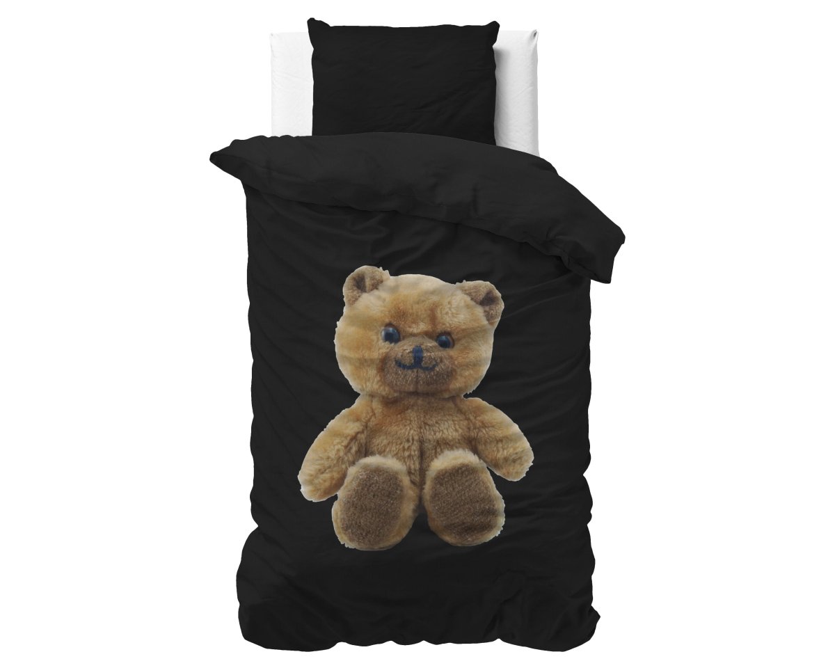 100% Microfibre Duvet Cover Set Brave | Black | Single - 140cm (W) x 220cm (L) - The Bedding & Blankets Store