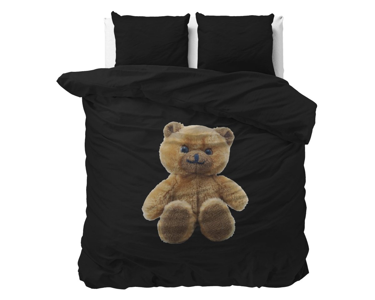 100% Microfibre Duvet Cover Set Brave | Black | Single - 140cm (W) x 220cm (L) - The Bedding & Blankets Store