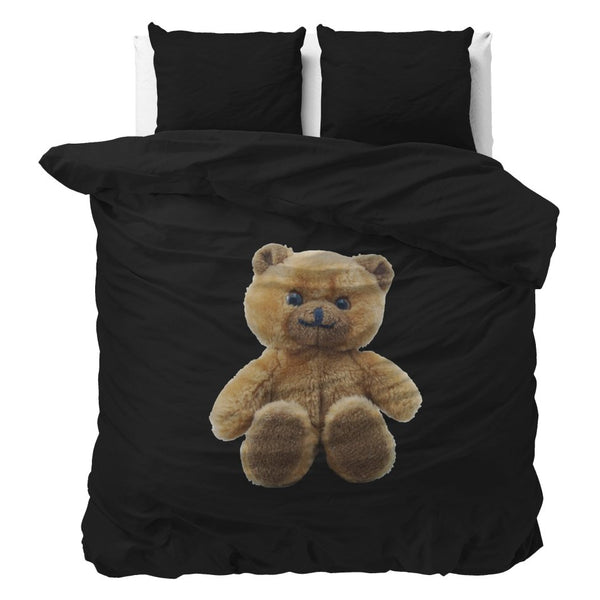 100% Microfibre Duvet Cover Set Brave | Black | Single - 140cm (W) x 220cm (L) - The Bedding & Blankets Store