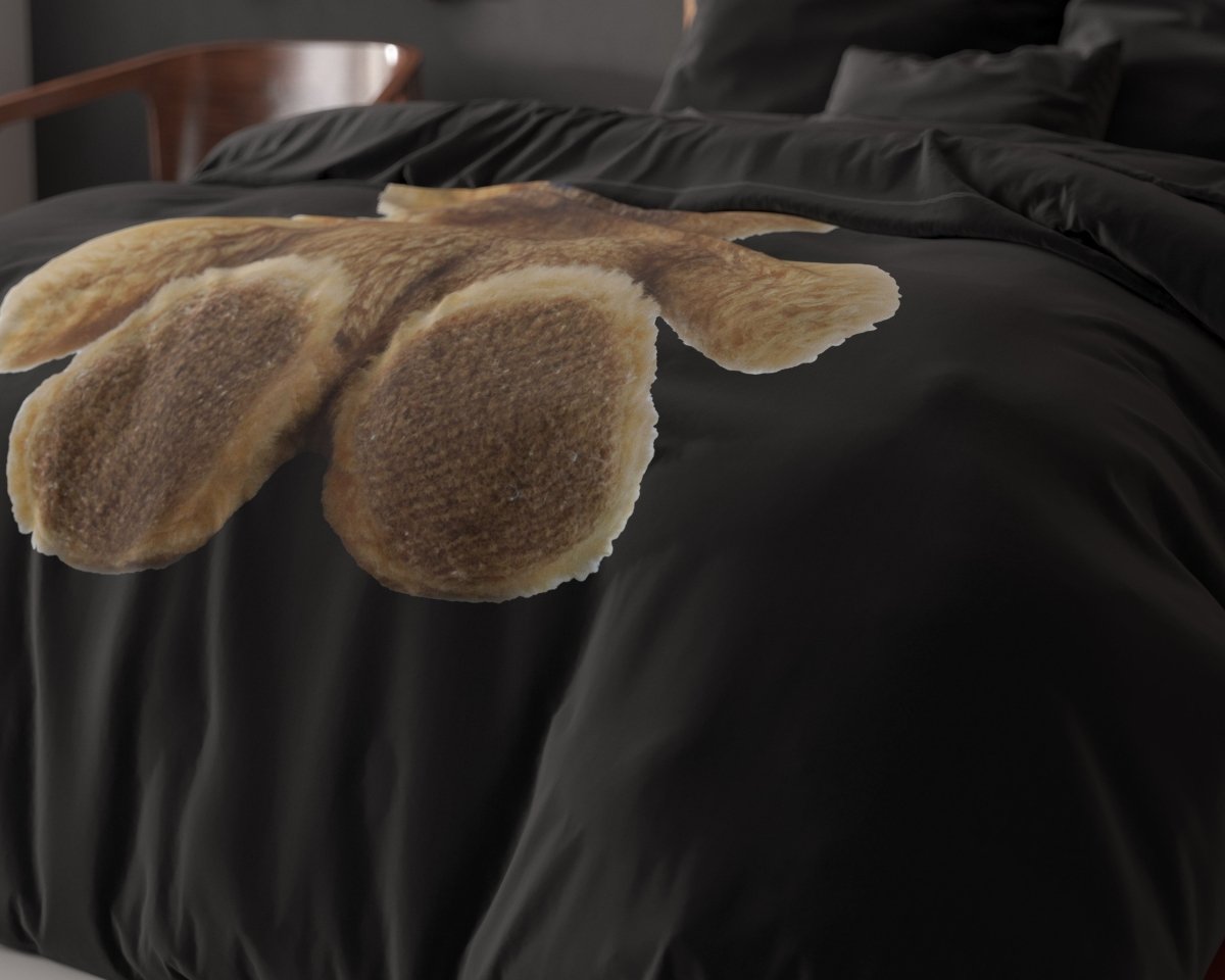 100% Microfibre Duvet Cover Set Brave | Black | Single - 140cm (W) x 220cm (L) - The Bedding & Blankets Store