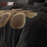 100% Microfibre Duvet Cover Set Brave | Black | Single - 140cm (W) x 220cm (L) - The Bedding & Blankets Store