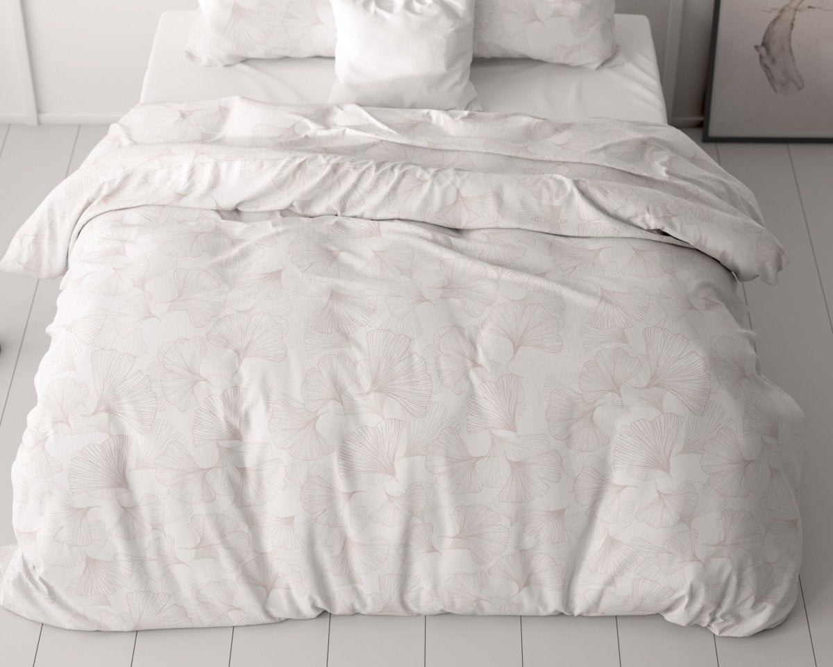 100% Microfibre Duvet Cover Set Dallan | Sand | Single - 140cm (W) x 220cm (L) - The Bedding & Blankets Store