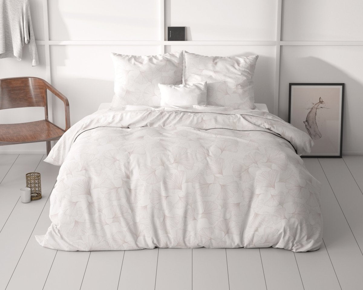 100% Microfibre Duvet Cover Set Dallan | Sand | Single - 140cm (W) x 220cm (L) - The Bedding & Blankets Store
