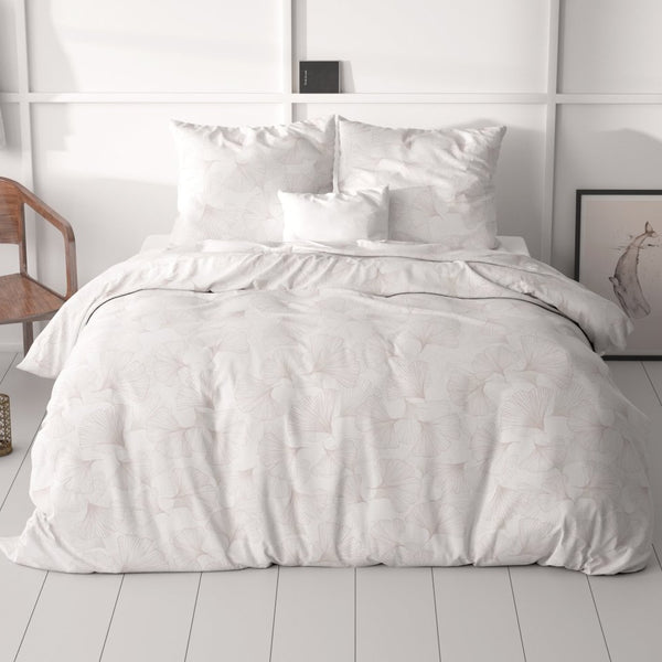 100% Microfibre Duvet Cover Set Dallan | Sand | Single - 140cm (W) x 220cm (L) - The Bedding & Blankets Store