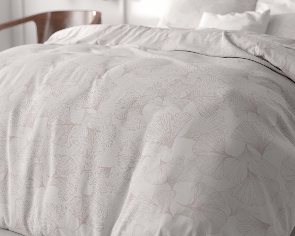 100% Microfibre Duvet Cover Set Dallan | Sand | Single - 140cm (W) x 220cm (L) - The Bedding & Blankets Store