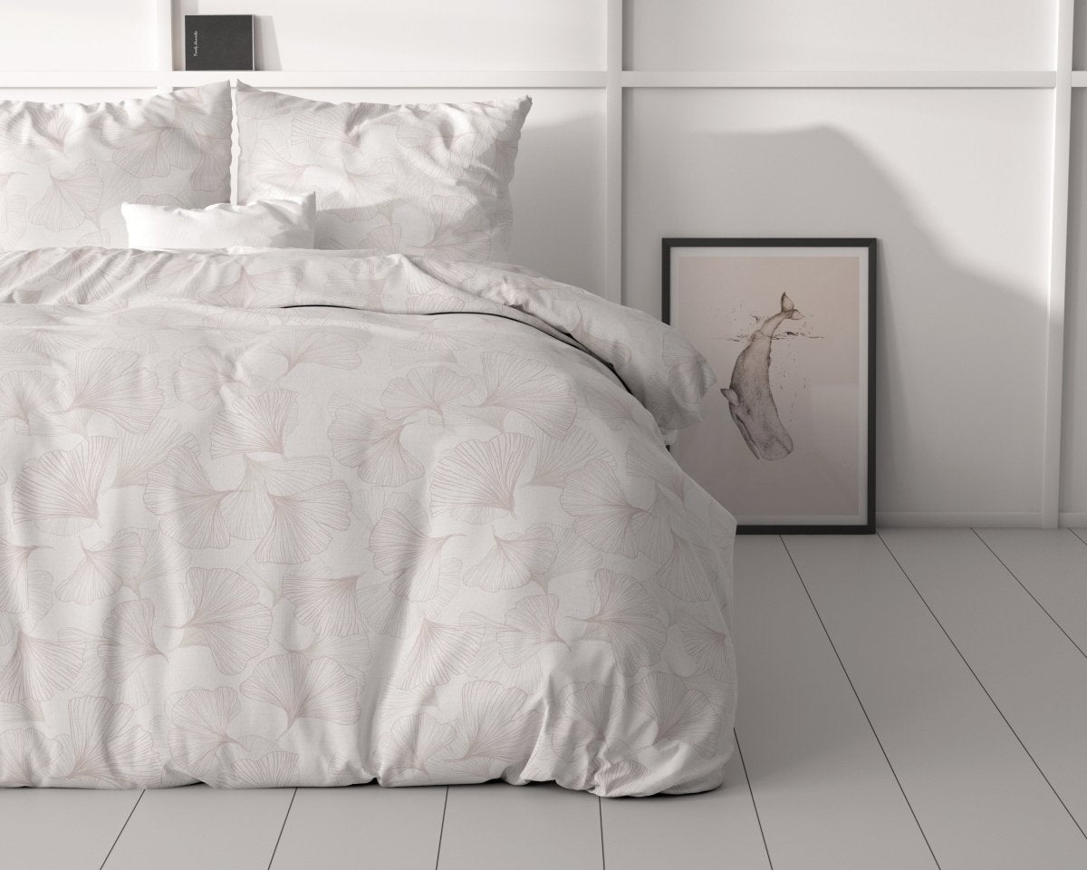 100% Microfibre Duvet Cover Set Dallan | Sand | Single - 140cm (W) x 220cm (L) - The Bedding & Blankets Store