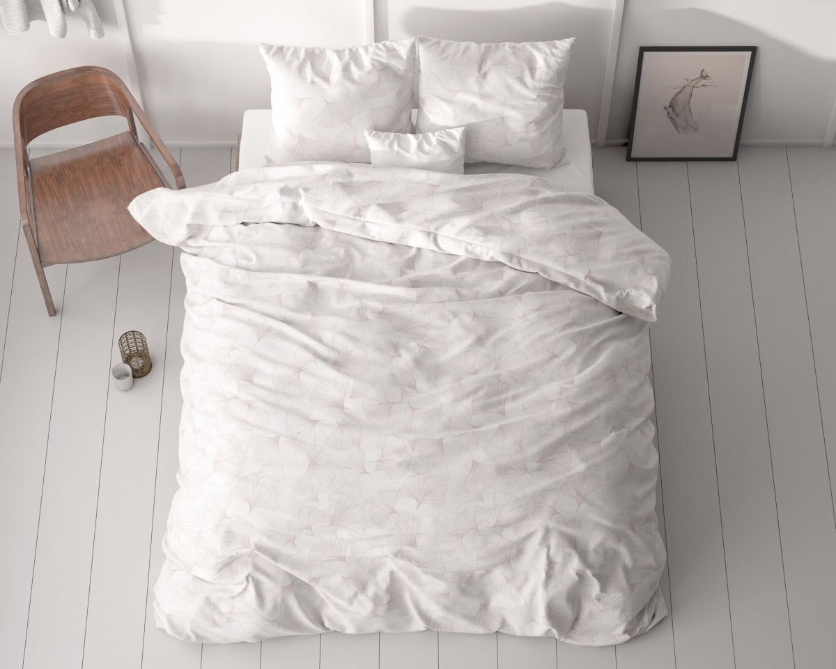 100% Microfibre Duvet Cover Set Dallan | Sand | Single - 140cm (W) x 220cm (L) - The Bedding & Blankets Store