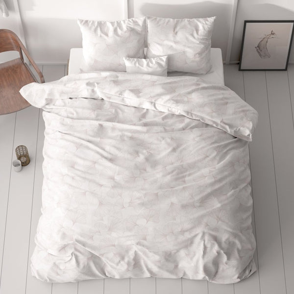 100% Microfibre Duvet Cover Set Dallan | Sand | Single - 140cm (W) x 220cm (L) - The Bedding & Blankets Store