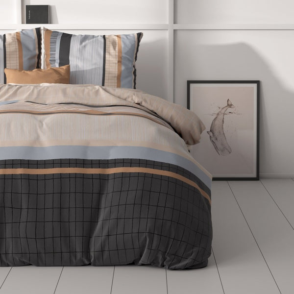 100% Microfibre Duvet Cover Set Darina | Multicolour | Single - 140cm (W) x 220cm (L) - The Bedding & Blankets Store