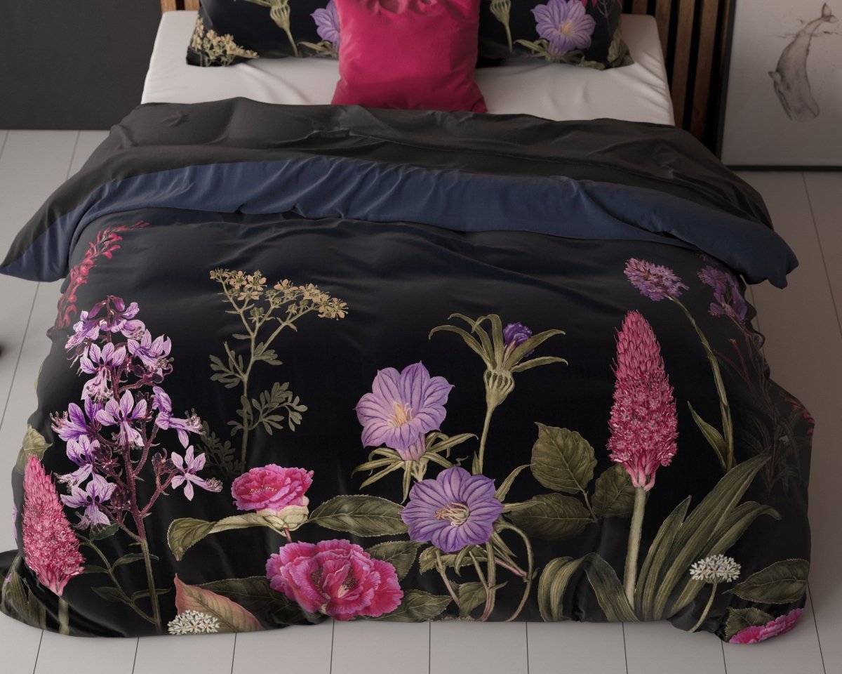 100% Microfibre Duvet Cover Set Feline | Black | Single - 140cm (W) x 220cm (L) - The Bedding & Blankets Store