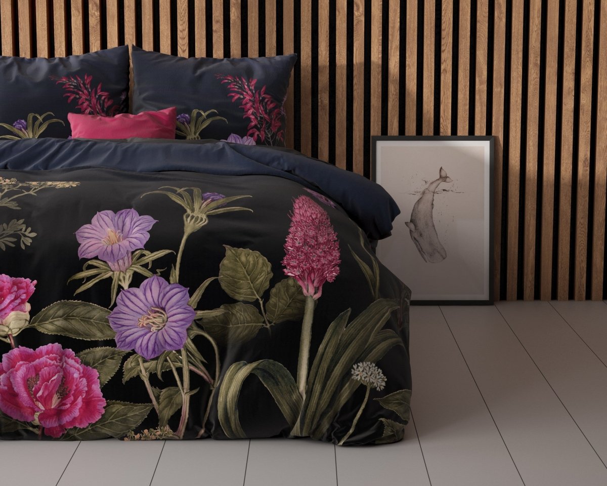 100% Microfibre Duvet Cover Set Feline | Black | Single - 140cm (W) x 220cm (L) - The Bedding & Blankets Store