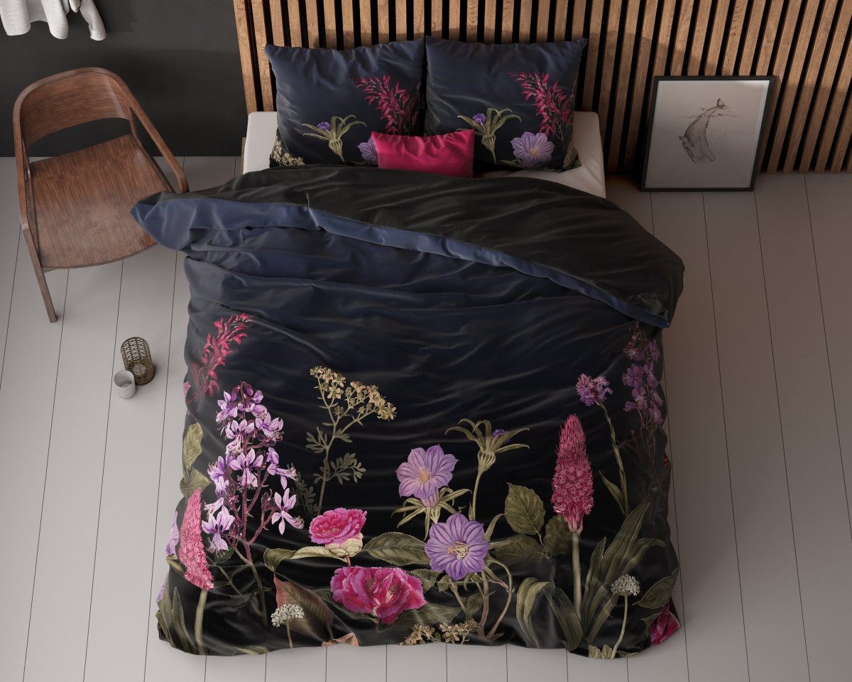 100% Microfibre Duvet Cover Set Feline | Black | Single - 140cm (W) x 220cm (L) - The Bedding & Blankets Store