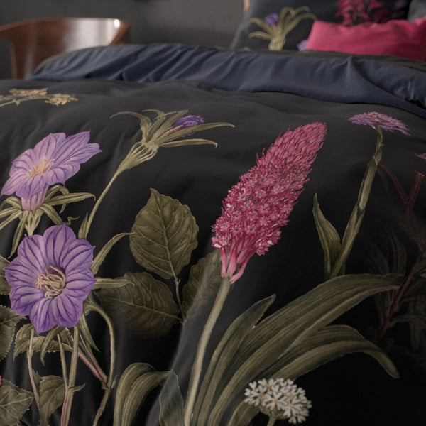 100% Microfibre Duvet Cover Set Feline | Black | Single - 140cm (W) x 220cm (L) - The Bedding & Blankets Store