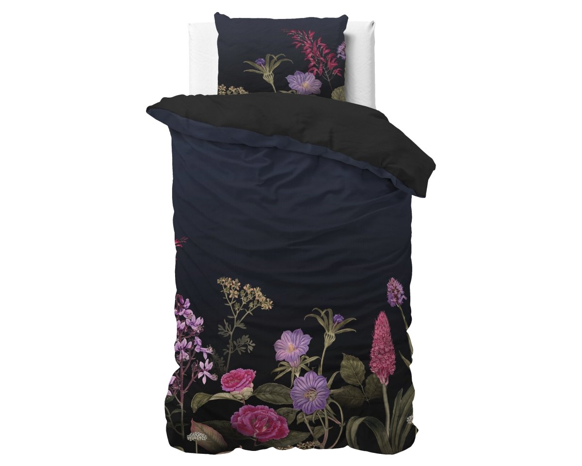 100% Microfibre Duvet Cover Set Feline | Black | Single - 140cm (W) x 220cm (L) - The Bedding & Blankets Store