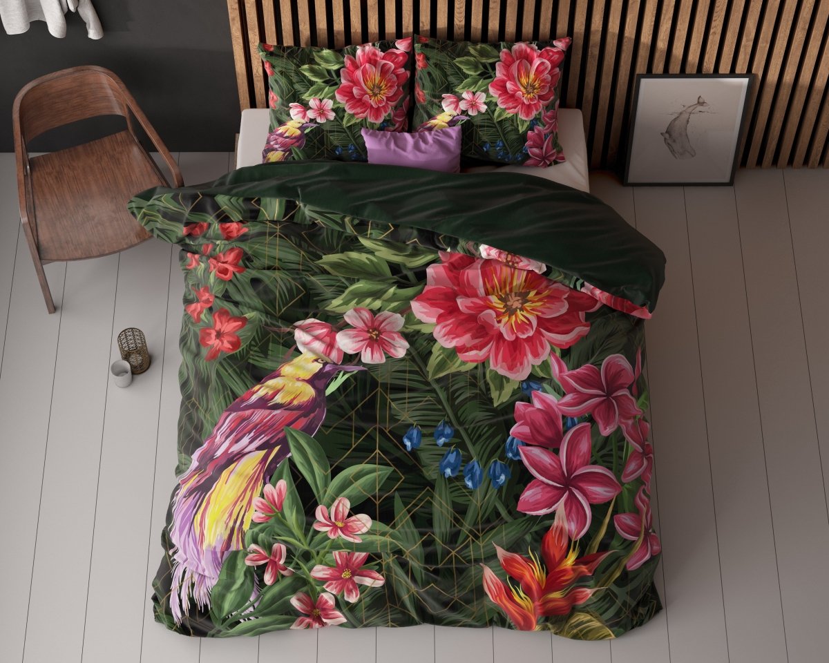 100% Microfibre Duvet Cover Set Milou 3 | Multicolour | Double - 200cm (W) x 220cm (L) - The Bedding & Blankets Store