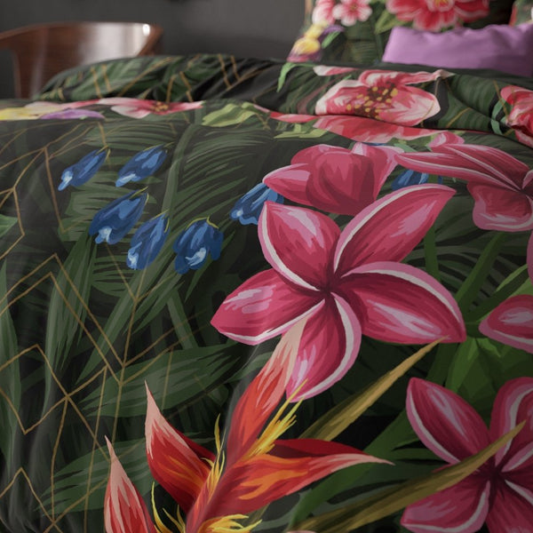 100% Microfibre Duvet Cover Set Milou 3 | Multicolour | Double - 200cm (W) x 220cm (L) - The Bedding & Blankets Store
