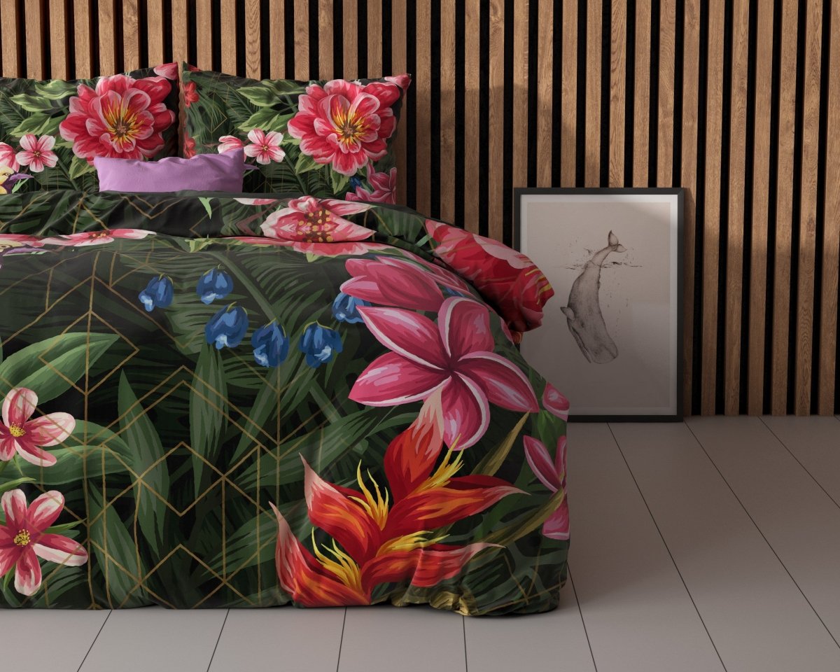 100% Microfibre Duvet Cover Set Milou 3 | Multicolour | Double - 200cm (W) x 220cm (L) - The Bedding & Blankets Store