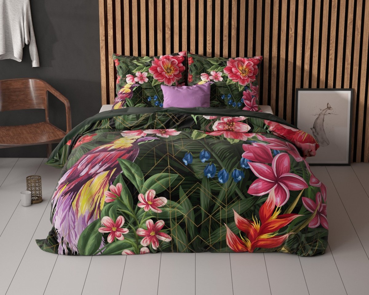 100% Microfibre Duvet Cover Set Milou 3 | Multicolour | Double - 200cm (W) x 220cm (L) - The Bedding & Blankets Store