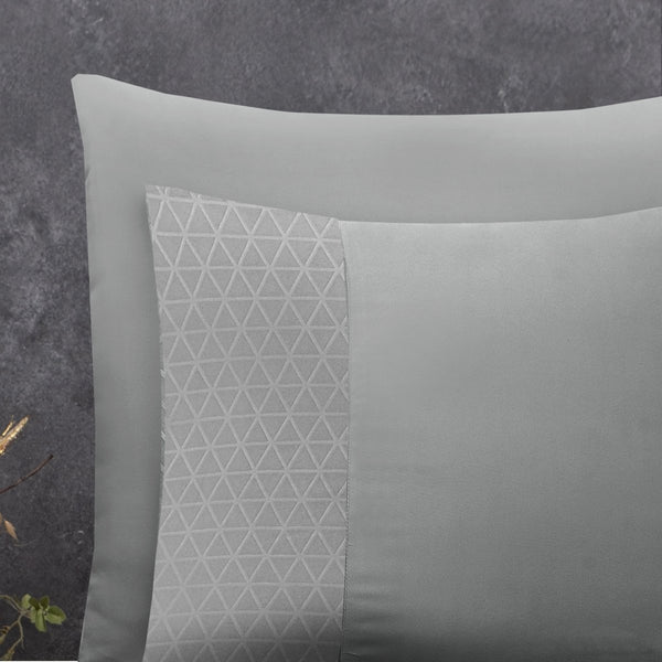 100% Microfibre Duvet Cover Set Monte Negro | Sand | Single - 140cm (W) x 220cm (L) - The Bedding & Blankets Store
