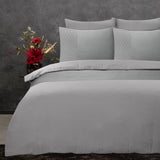 100% Microfibre Duvet Cover Set Monte Negro | Sand | Single - 140cm (W) x 220cm (L) - The Bedding & Blankets Store