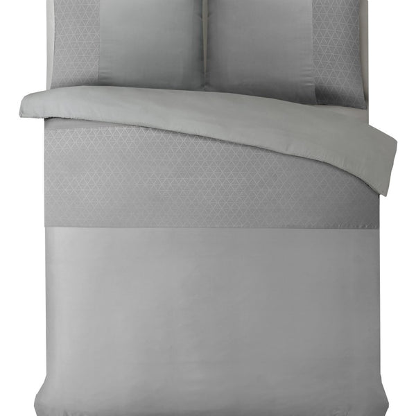 100% Microfibre Duvet Cover Set Monte Negro | Sand | Single - 140cm (W) x 220cm (L) - The Bedding & Blankets Store
