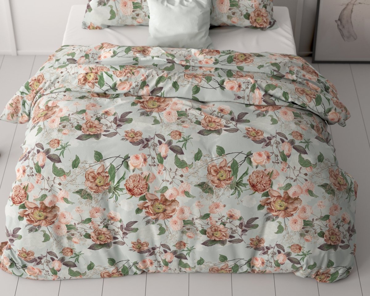 100% Microfibre Duvet Cover Set Nature Sight | Multicolour | Single - 140cm (W) x 220cm (L) - The Bedding & Blankets Store