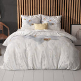 100% Microfibre Duvet Cover Set Orchid | White | Single - 140cm (W) x 220cm (L) - The Bedding & Blankets Store